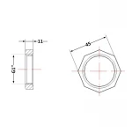 Контргайка чугунная 1