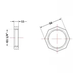 Контргайка чугунная 1