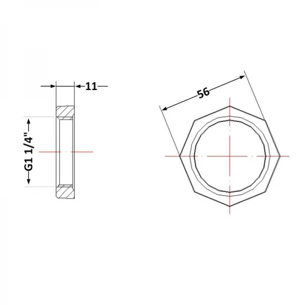 Контргайка чугунная 1