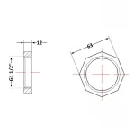 Контргайка чугунная 1
