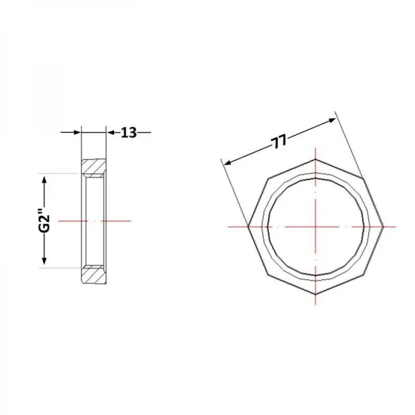 Контргайка чугунная 2