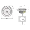 Кухонная мойка Lidz 490-A 0,6 мм Satin (LIDZ490A06SAT160)