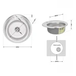 Кухонна мийка Lidz 490-A 0,6 мм Satin (LIDZ490A06SAT160)