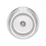 Кухонна мийка Lidz 490-A 0,6 мм Satin (LIDZ490A06SAT160)