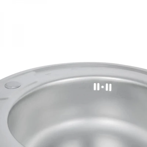 Кухонна мийка Lidz 510-D 0,8 мм Satin (LIDZ510DSAT)