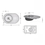 Кухонна мийка Lidz 7750 0,6 мм Satin (LIDZ775006SAT)