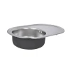 Кухонная мойка Lidz 7750 0,8 мм Satin (LIDZ7750SAT)