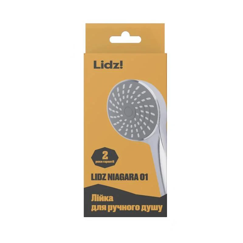 Лейка для ручного душа Lidz Niagara 01 98 мм округлая LDNIA01CRM22034 Chrome