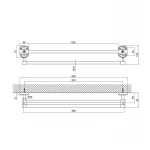 Держатель для полотенца Lidz Oreo 0102 двойной LDORE0102CRM22082 Chrome