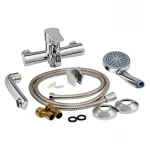 Смеситель для ванны Lidz Nicole 006 с поворотным изливом (c душевым гарнитуром) (k35) LDNIC006CRM22139 Chrome