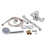 Смеситель для ванны Lidz Nicole 005 с поворотным изливом (c душевым гарнитуром) (k35) LDNIC005CRM22140 Chrome