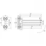 Держатель для полотенца Lidz Oreo 0703 тройной LDORE0703CRM22171 Chrome
