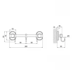 Держатель Lidz Oreo 0803 3 крючка LDORE0803CRM22174 Chrome