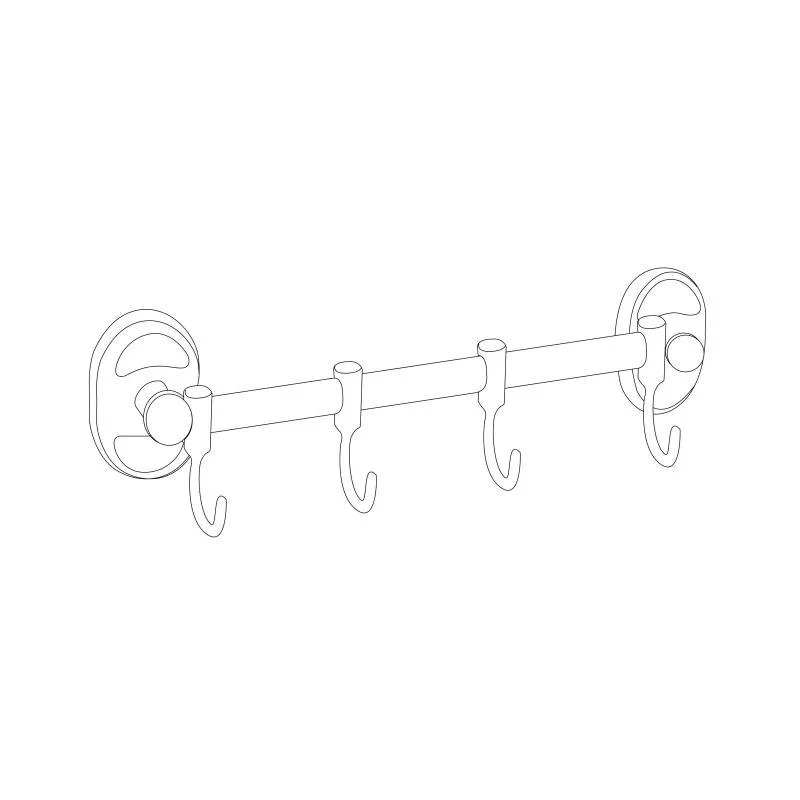 Держатель Lidz Oreo 0804 4 крючка LDORE0804CRM22175 Chrome