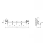 Держатель Lidz Oreo 0805 5 крючков LDORE0805CRM22176 Chrome