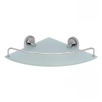 Полка угловая Lidz Oreo 1001 стеклянная LDORE1001CRM22180 Chrome