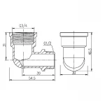 Уголок редукционный SD Forte 3/4