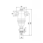 Фильтр самопромывной с магнитом Icma для закрытой системы 1 1/4