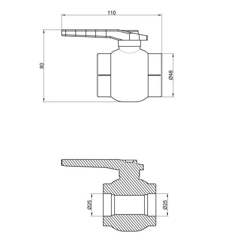 Кран шаровой PPR Thermo Alliance 25