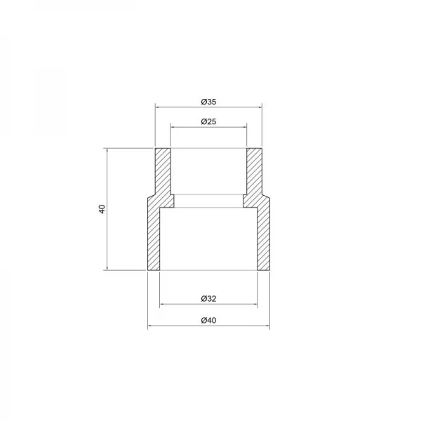 Муфта PPR Thermo Alliance 32х25