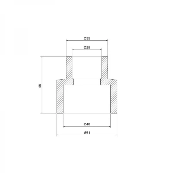 Муфта PPR Thermo Alliance 40х25