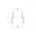 Муфта PPR Thermo Alliance 40х32