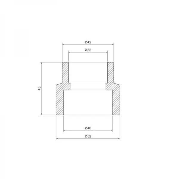 Муфта PPR Thermo Alliance 40х32