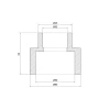 Муфта PPR Thermo Alliance 50х32