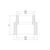 Муфта PPR Thermo Alliance 50х40