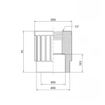 Муфта PPR Thermo Alliance 25х1/2