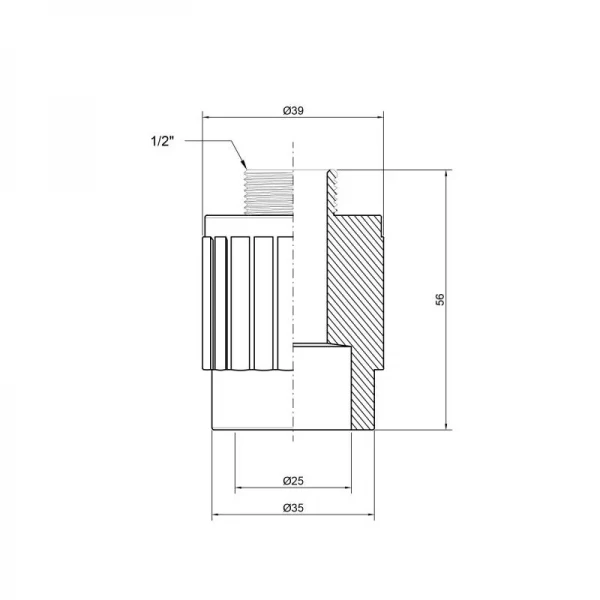 Муфта PPR Thermo Alliance 25х1/2