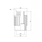Муфта PPR Thermo Alliance 25х3/4