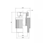 Муфта PPR Thermo Alliance с накидной гайкой 25х3/4