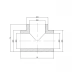 Тройник PPR Thermo Alliance 40