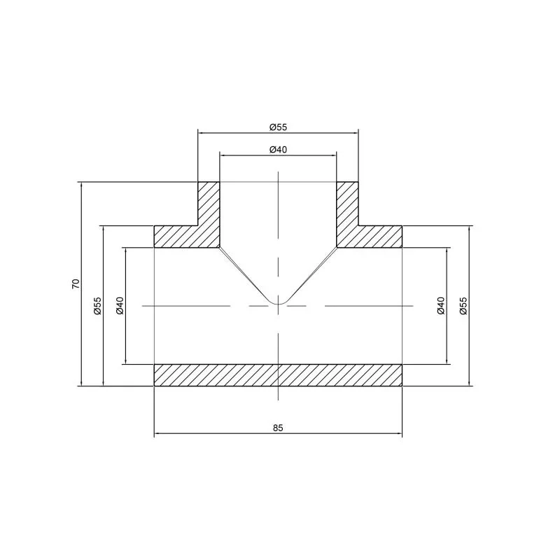 Тройник PPR Thermo Alliance 40