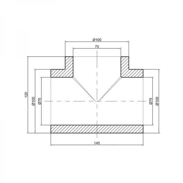 Тройник PPR Thermo Alliance 75