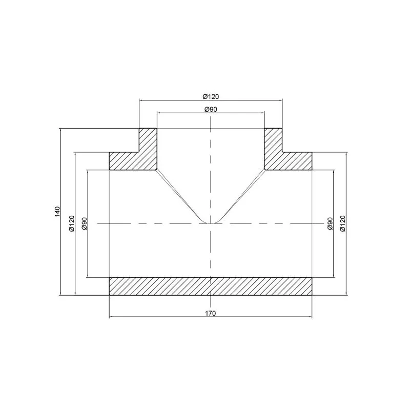 Тройник PPR Thermo Alliance 90