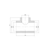 Тройник PPR Thermo Alliance 32х25х32