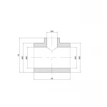 Тройник PPR Thermo Alliance 40х20х40