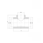 Тройник PPR Thermo Alliance 40х32х40