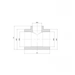 Тройник PPR Thermo Alliance 50х32х50