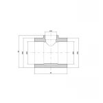 Тройник PPR Thermo Alliance 63х32х63