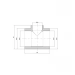 Тройник PPR Thermo Alliance 63х40х63