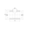 Тройник PPR Thermo Alliance 75х40х75