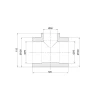 Тройник PPR Thermo Alliance 75х50х75
