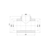 Тройник PPR Thermo Alliance 75х63х75
