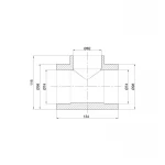 Тройник PPR Thermo Alliance 75х63х75