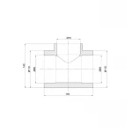 Тройник PPR Thermo Alliance 90х75х90