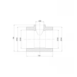 Тройник PPR Thermo Alliance 110х50х110