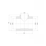 Тройник PPR Thermo Alliance 110х75х110